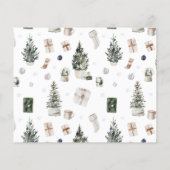 Budget Zwei Foto Weihnachtsbaum Moderne Flyer (Hinten)