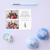 Budget Zwei Foto Weihnachtsbaum Moderne Flyer (Einzeln)