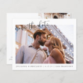 Budget Zwei Fotos Minimalistisches Skript Save the (Vorne/Hinten)