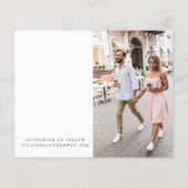 Budget Zwei Fotos Minimalistisches Skript Save the (Rückseite)