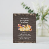 Budget zwei kleine Kürbis Holzdusche (Stehend Vorderseite)