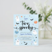 Budget Zwei Spooky Blue Halloween Junge 2. Geburts (Stehend Vorderseite)