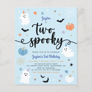 Budget Zwei Spooky Blue Halloween Junge 2. Geburts