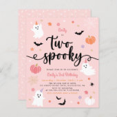 Budget Zwei Spooky Halloween Ghost 2. Geburtstag (Vorne/Hinten)