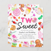 Budget ZWEI SWEET Candy Kids Candyland Geburtstag (Vorne/Hinten)