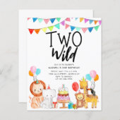 Budget ZWEI WILD Safari Party Tiere 2. Geburtstag (Vorne/Hinten)