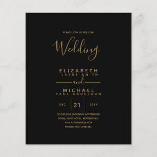 BUDGET Zweisprachige Spanische Hochzeit Englisch H Flyer