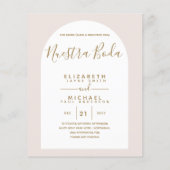 BUDGET Zweisprachiges Spanisches Englisch Boda Wed (Rückseite)