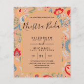 BUDGET Zweisprachiges Spanisches Englisch Boda Wed (Rückseite)