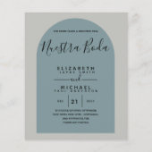 BUDGET Zweisprachiges Spanisches Englisch Boda Wed (Rückseite)