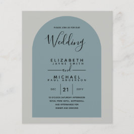 BUDGET Zweisprachiges Spanisches Englisch Boda Wed Flyer