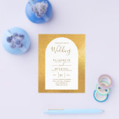 BUDGET Zweisprachiges Spanisches Englisch Boda Wed Flyer (Einzeln)