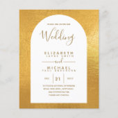 BUDGET Zweisprachiges Spanisches Englisch Boda Wed Flyer (Vorne)