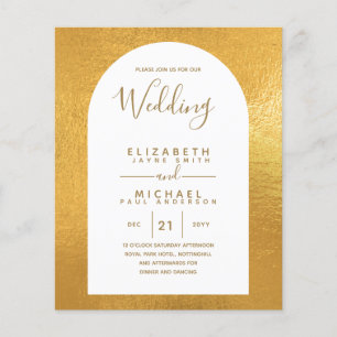 BUDGET Zweisprachiges Spanisches Englisch Boda Wed Flyer