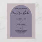 BUDGET Zweisprachiges Spanisches Englisch Boda Wed Flyer (Hinten)