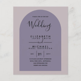 BUDGET Zweisprachiges Spanisches Englisch Boda Wed Flyer
