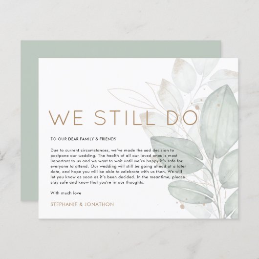 Budgetäre Hochzeit nach der Ankündigung (Vorne/Hinten)