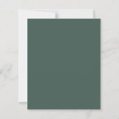 Budgetäre Tannenwald-Rustikale-Hochzeitseinladung (Rückseite)