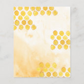 Budgetbriefe für Honigbienen-Brautparty (Rückseite)