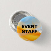 Budgetfreundliche Event-Mitarbeiter Moderne Knopfn Button (Vorne & Hinten)