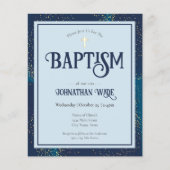 Budgethaftung - Blauer und Goldkreuz - Einladungen (Vorderseite)