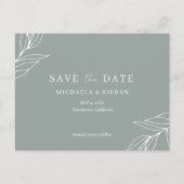 Budgethardhochzeit Save the Date Ankündigungspostkarte (Vorderseite)