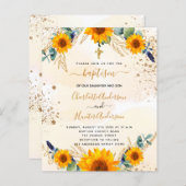 Budgethaufen Sonnenblumen Eukalyptus Goldzwillinge (Vorne/Hinten)