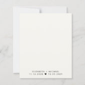 Budgetheirat Hochzeitsempfehlung Save the Date (Rückseite)