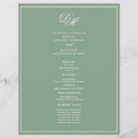 Budgetheirat in Basil Green Flyer (Vorne)