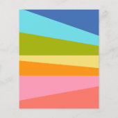 Budgethelle Rainbow Geometric Baby Dusche (Rückseite)