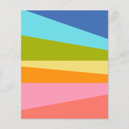 Budgethelle Rainbow Geometric Baby Dusche (Rückseite)