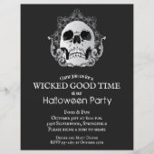 Budgethic Skull Halloween Einladungen (Vorderseite)