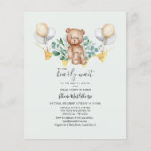 Budgethilfedusche Eukalyptus Einladung (Vorderseite)