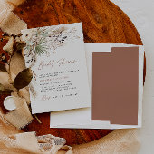 Budgethilfepampas für Brautpartys Mitteilungskarte