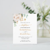 Budgethilfepartnerinnen Eukalyptus floral Einladun (Stehend Vorderseite)