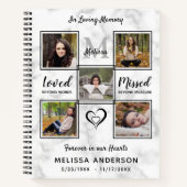 Budgethilfepräparatur zum Collage Beileid Beerdigu Notizblock (Vorderseite)