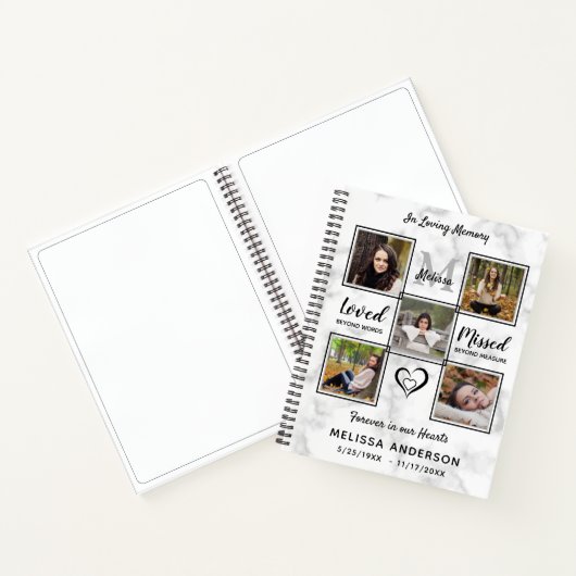 Budgethilfepräparatur zum Collage Beileid Beerdigu Notizblock (Innenseite)