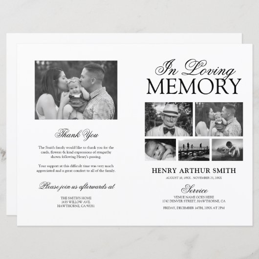 Budgethilfeprogramm zur Beerdigung des Fotos (Vorne/Hinten)