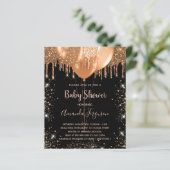 Budgethilfeschauer Schwarzer Glitzer (Stehend Vorderseite)