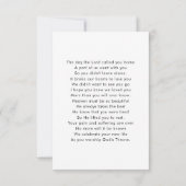 Budgethistorisches Beileid Beerdigung Foto Dankeskarte (Rückseite)