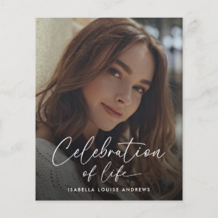 Budgethistorisches Foto Moderne Feier des Lebens Flyer