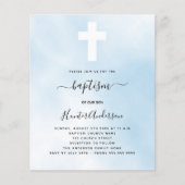 Budgethymnastik blauer Himmel Junge Einladung (Vorderseite)