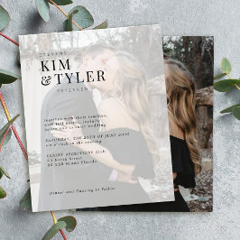 Budgethypografie-Foto-Overlay-Einladung