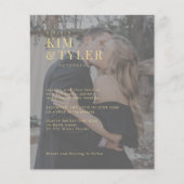 Budgethypografie-Foto-Overlay-Einladung Flyer (Vorne)