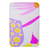 Budgetierung der botanischen Illustrationsmatte Badematte (Vorderseite Vertikal)