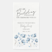 Budgetierung mit Joy Blue Baby Boy Duschgiftmarke Serviette (Vorderseite)