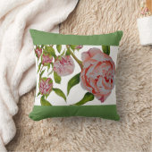 Budgetierung von Peonys auf einem Kissen mit Rücke (Decke)