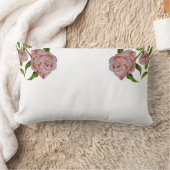 Budgetierung von Peonys auf einem Lumbalkissen Lendenkissen (Decke)