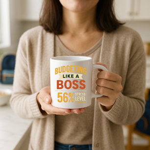 Budgetierung wie ein Boss-Funny Elternteil Stress  Kaffeetasse