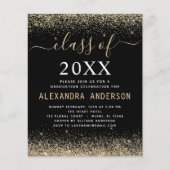 Budgetklasse 2023 Foto Abschluss Gold Black Flyer (Vorne)